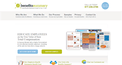 Desktop Screenshot of benefitssummary.com